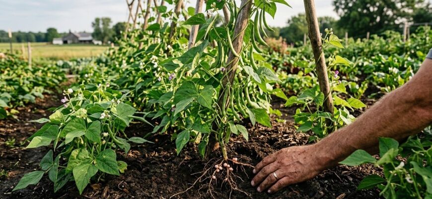 Куриный клубень для фасоли: как реально ускорить рост в открытом грунте